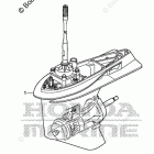 BF225D XCDA Gear Case Assy.