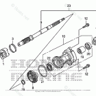 BF20DK2 SHA Propeller Shaft + Propeller