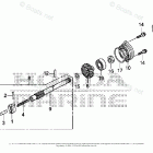 BF4AH LHNA Propeller Shaft + Propeller