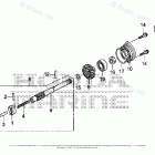 BF4AH SHNA Propeller Shaft + Propeller