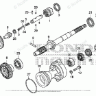 BF115DK1 LA Propeller Shaft + Propeller (LA / LC / XA / XC)