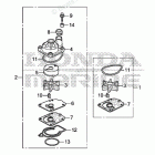 BF225D XCDA WATER PUMP IMPELLER SET