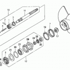 BF40A6 LHTA Вал гребного винта  /  гребной винт