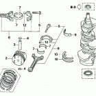 BF200A6 XCA Коленчатый вал и поршни