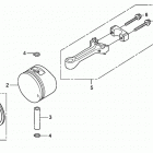 BF2DK0 SCAB Piston + Connecting Rod