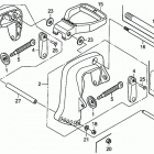 BF8DK0 SHA Кронштейн транца (струпцина)