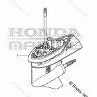 BF150AK2 XCS Gear Case Assy.