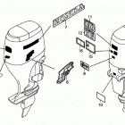 BF115A4 LCA Наклейки предупреждения