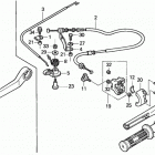 BF2D4 SA Handlebar + Throttle Cable
