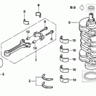 BF115A4 LCA Коленчатый вал и поршни