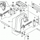 BF8D5 SHA Кронштейн транца (струпцина)