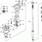 BF200A4 XA Водяная помпа + Вертикальный вал
