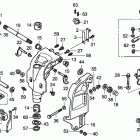 BF200A4 XA Кронштейн транца  /  Корпус шарниров