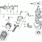 BF200A4 XA Коленчатый вал и поршни
