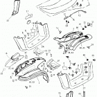 Mini DS 50 2-strokes Body cover, seat 166a-15