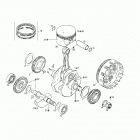 DS 650 Коленвал и поршни