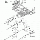 Prairie 400 (KVF400-B1) Рама ,крепежные детали