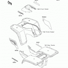 Bayou 300 (KLF300-B11) Decals(red)(klf300-b11)