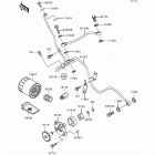 Prairie 400 (KVF400-B1) Масляный и водяной насос. фильтр масленый