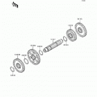 Prairie 400 (KVF400-B1) Валы и вилки переключения передач