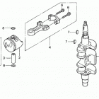 BF9.9D4 SHA Коленчатый вал и поршни