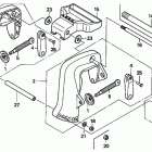 BF9.9D4 SHA Кронштейн транца (струпцина)