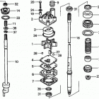 BF90A1 JHTA Водяная помпа + Вертикальный вал