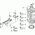 BF90A1 JHTA Коленчатый вал и поршни