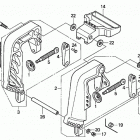 BF20D3 SHA Кронштейн транца (струпцина)