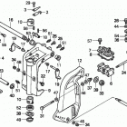 BF90A1 JHTA Кронштейн транца  /  Корпус шарниров