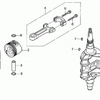 BF20D3 SHA Коленчатый вал и поршни