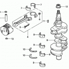 BF25A2 SRSA Коленчатый вал и поршни