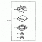 BF75A1 LHTA Водяной насос, комплект крыльчатки