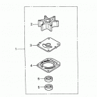 BF90AX LHTA Водяной насос, комплект крыльчатки