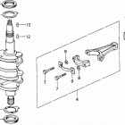 BF100E SA Piston + Crankshaft