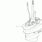 BF9.9AM SAS Картер коробки передач в сборе (нога)