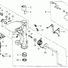 BF75 LA Swivel Case + Swivel Shaft + Tilt Lever