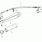 BF100 LA Handlebar + Throttle Cable