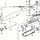 BF100A LA Handlebar + Throttle Cable