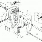 BF75 LA Stern Bracket + Adjust Rod