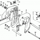 BF75A LA Stern Bracket + Adjust Rod