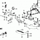 BF75A LA Shift Shaft + Carrying Handle + Cover Lock Lever