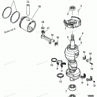 H090412VD Коленчатый вал, поршни и шатуны
