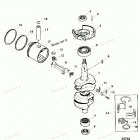 H040412VT Коленчатый вал, поршни и шатуны