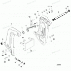 H075412VD Кронштейн крепления к транцу