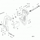 H090412VD Кронштейн крепления к транцу