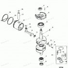H040312VD Коленчатый вал, поршни и шатуны
