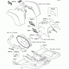 Prairie 400 4X4 (KVF400-A1) Decals(red)(kvf400-a1)