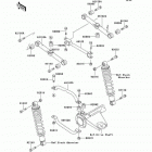 Bayou 300 4X4 (KLF300-C8) Задняя подвеска