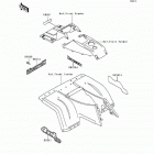 Bayou 400 4X4 (KLF400-B5) Decals(red)(klf400-b5)